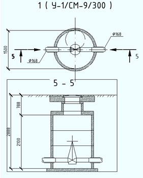 Пример деталировки водопроводного колодца